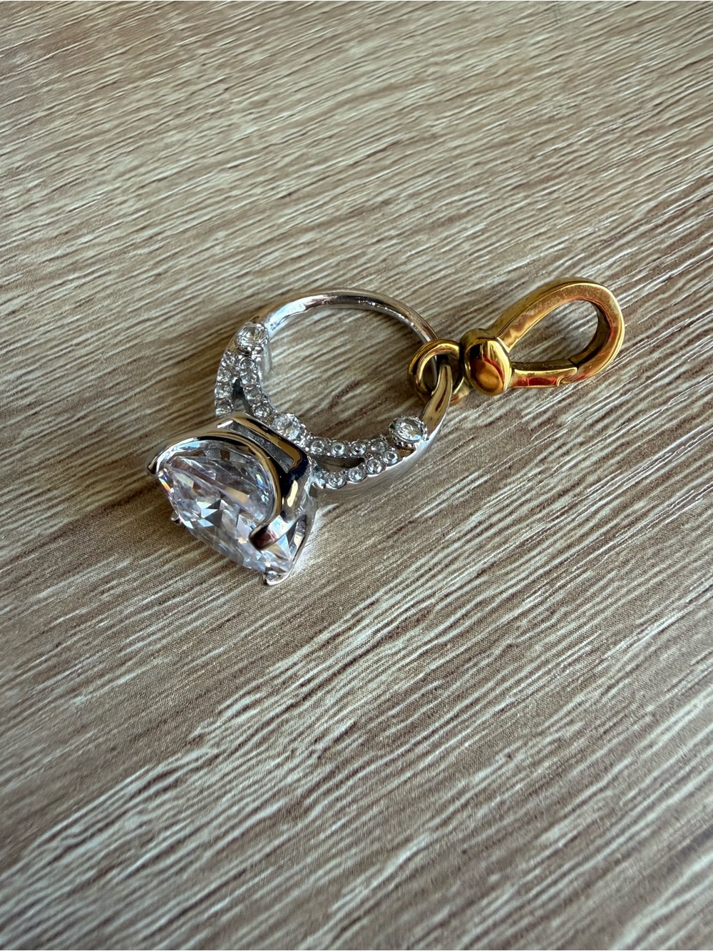 Vintage Juicy Couture Solitaire Engagement Ring Charm - Y2K, McBling